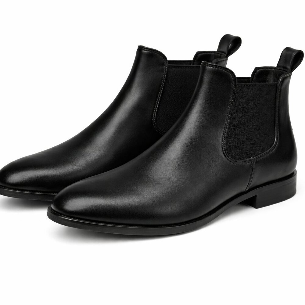 SAM EDELMAN Tinsley Ankle Black Rain Boots Size 8M